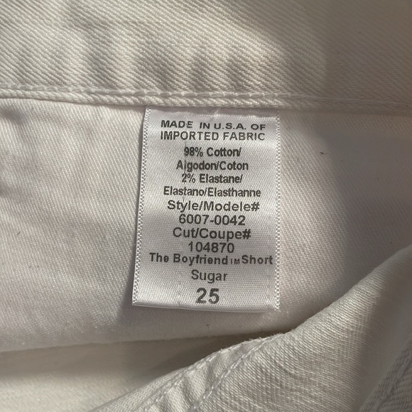 Current/Elliott The Boyfriend Short in Sugar - Picture 10 of 11